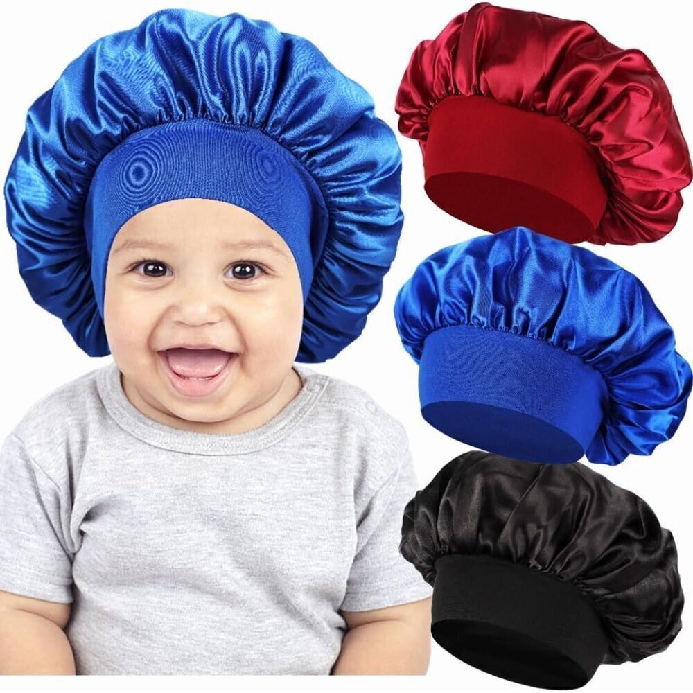 3 Pcs Baby Bonnets for Sleeping